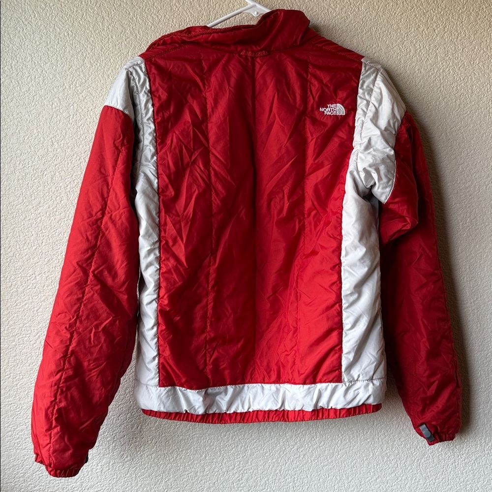 The North Face Red and White Women Zip-Up Jacket - size M - Picture 6 of 8